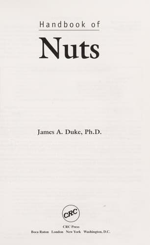 Tapa de Handbook of nuts