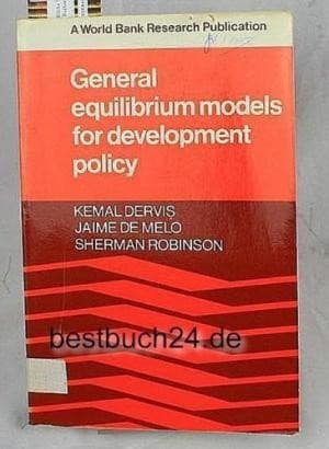 Tapa de General equilibrium models for development policy