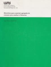 Tapa de Directrices para construir agregados de consumo para analizar el bienestar