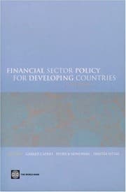 Tapa de Financial sector policy for developing countries : a reader