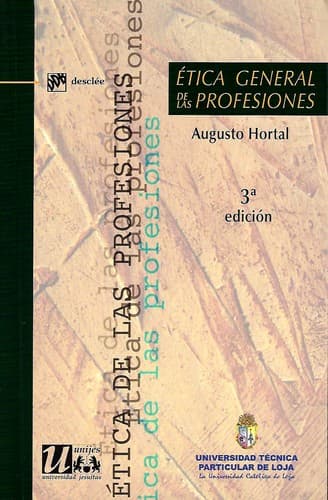 Tapa de Ética general de las profesiones