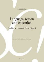 Tapa de Language, reason and education : studies in honor of Eddo Rigotti