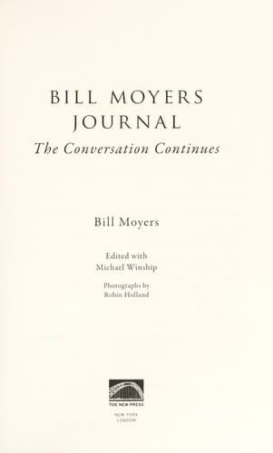 Tapa de Bill Moyers journal