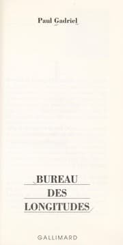 Tapa de Bureau des longitudes