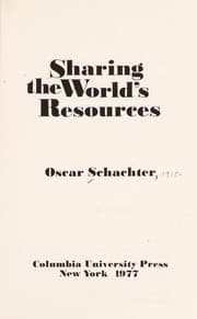 Tapa de Sharing the world's resources