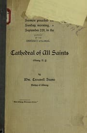 Tapa de Sermon preached on Sunday morning, September 22nd, in the Cathedral of All Saints, Albany, N.Y.