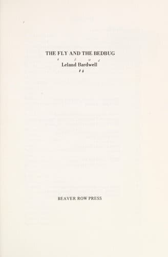 Tapa de The fly and the bedbug