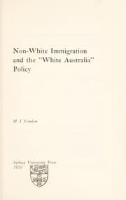 Tapa de Non-white immigration and the "White Australia" policy