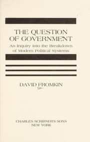 Tapa de The question of government