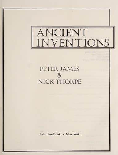 Tapa de Ancient inventions