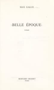 Tapa de Belle époque