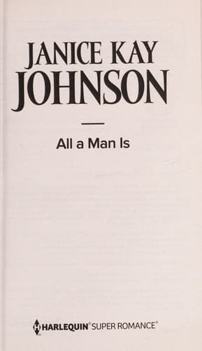 Tapa de All a Man Is