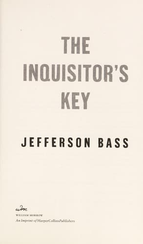 Tapa de The inquisitor's key