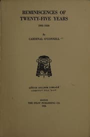 Tapa de Reminiscences of twenty-five years, 1901-1926