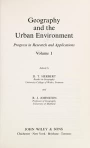 Tapa de Geography and the urban environment : progress in research and applications