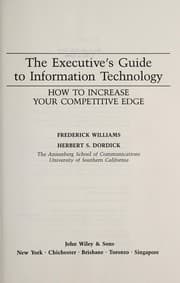 Tapa de The executive's guide to information technology