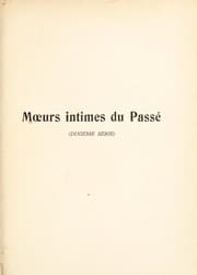 Tapa de M¿urs intimes du pass©♭