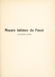 Tapa de M¿urs intimes du pass©♭