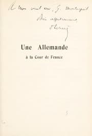 Tapa de Une allemande a la cour de France