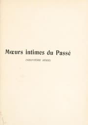Tapa de M¿urs intimes du pass©♭