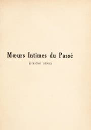 Tapa de M¿urs intimes du pass©♭