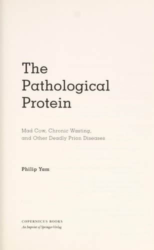Tapa de The pathological protein