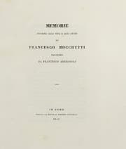 Tapa de Memorie intorno alla vita e agli studi di Francesco Mocchetti ...