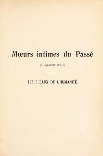 Tapa de M¿urs intimes du pass©♭