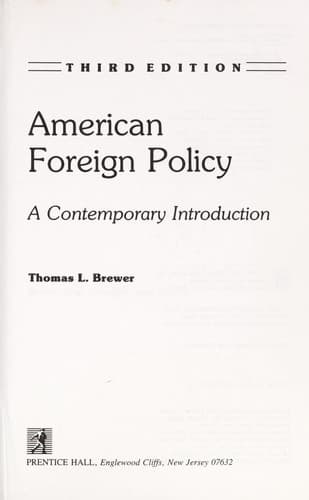 Tapa de American foreign policy