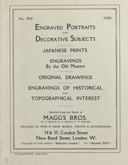 Tapa de Engraved portraits and decorative subjects