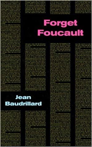 Tapa de Forget Foucault