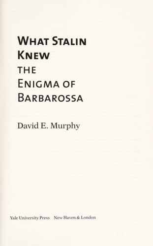 Tapa de What Stalin knew