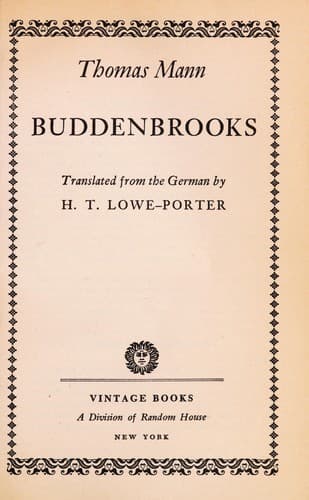 Tapa de Buddenbrooks