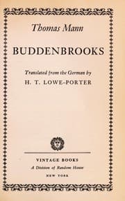 Tapa de Buddenbrooks