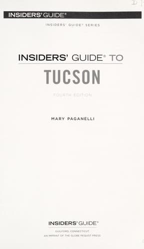 Tapa de Insiders' guide to Tucson