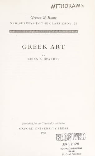 Tapa de Greek art