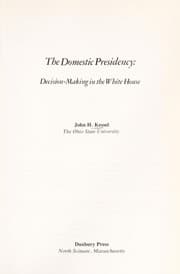 Tapa de The domestic presidency