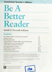 Tapa de Be a Better Reader (Fifth Edition, Level C)
