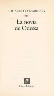 Tapa de La novia de Odessa