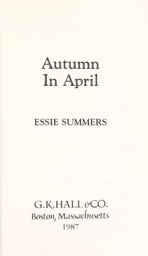 Tapa de Autumn in April