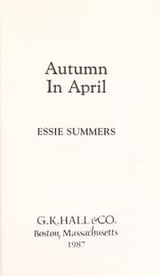 Tapa de Autumn in April