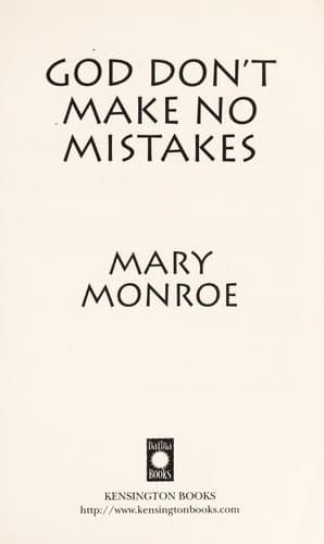 Tapa de God don't make no mistakes