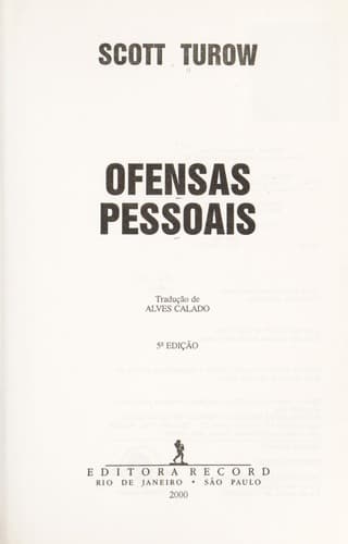 Tapa de Ofensas Pessoais