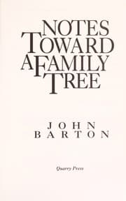 Tapa de Notes Toward a Family Tree