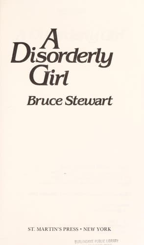 Tapa de A disorderly girl