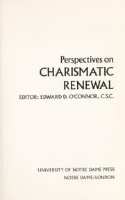 Tapa de Perspectives on charismatic renewal
