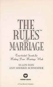Tapa de The rules for marriage