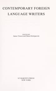 Tapa de Contemporary foreign language writers
