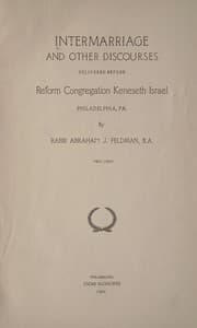 Tapa de Intermarriage and other discourses