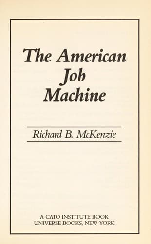 Tapa de The American job machine